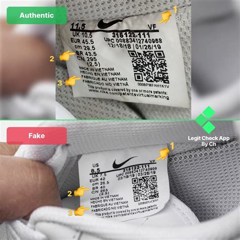 how to identify fake nike sports shoes|check authenticity of nike shoes.